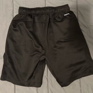 Russ Black Athletic Shorts with Elastic Waistband